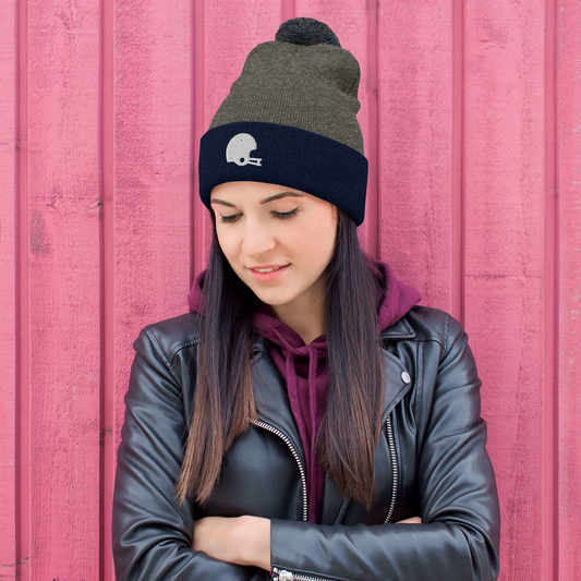 Pom-Pom Knit Cap – Professor Football Logo